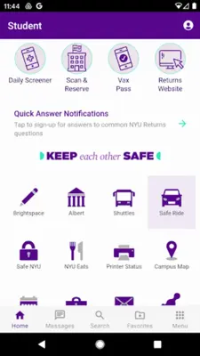 NYU Mobile android App screenshot 6